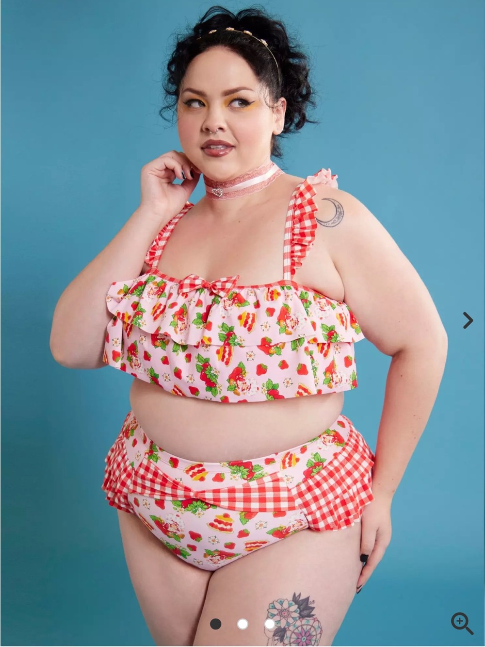 Hot Topic Strawberry Shortcake bikini size plus 0